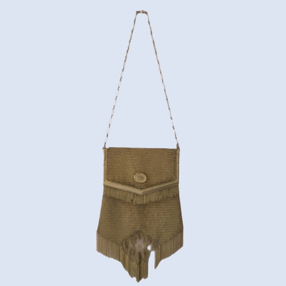 Tiny Vintage Chainlink Fringe Bag
